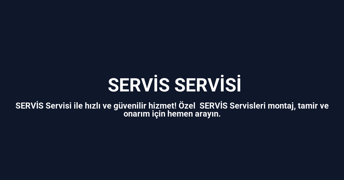 Uğurludağ Sigma Servisi